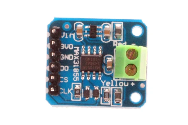 Alt view image 6 of 7 - K-Type Thermocouple Breakout Board MAX31855 Thermocouple Sensor Module Temperature -200°C to +1350°C SPI Interface Digital Direct Readability Temperature