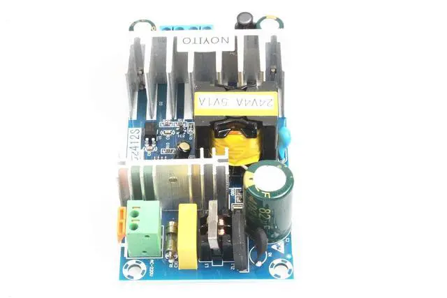 Alt view image 5 of 6 - AC to DC Isolated Power Supply Module DC 24V 4A 5V 1A Dual Output Power AC 120V (90-256V) 50-60Hz to 24V 5V 120W Industrial Power Module (Dual Output 24V 4A, 5V 1A, Blue)