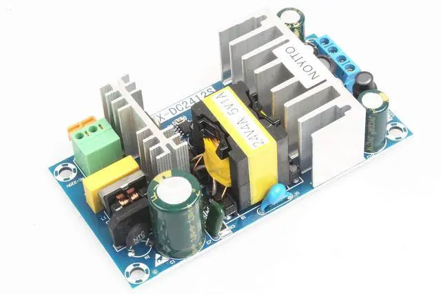 Alt view image 6 of 6 - AC to DC Isolated Power Supply Module DC 24V 4A 5V 1A Dual Output Power AC 120V (90-256V) 50-60Hz to 24V 5V 120W Industrial Power Module (Dual Output 24V 4A, 5V 1A, Blue)