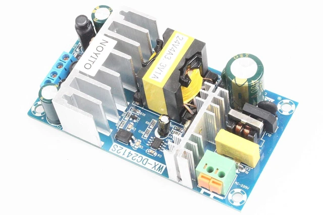 Alt view image 4 of 6 - AC to DC Isolated Power Supply Module DC 24V 4A 3.3 V 1A Dual Output Power AC 120V (90-265V) 50-60Hz to 24V 3.3V 120W Max Industrial Power Module (Dual Output 24V 4A, 3.3V 1A, Blue)
