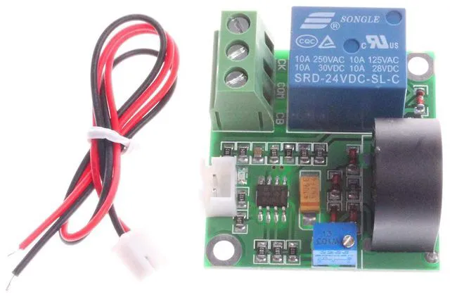 Alt view image 4 of 7 - 0-5A AC Current Detection Sensor Module Switch Output (DC 5V, Green)