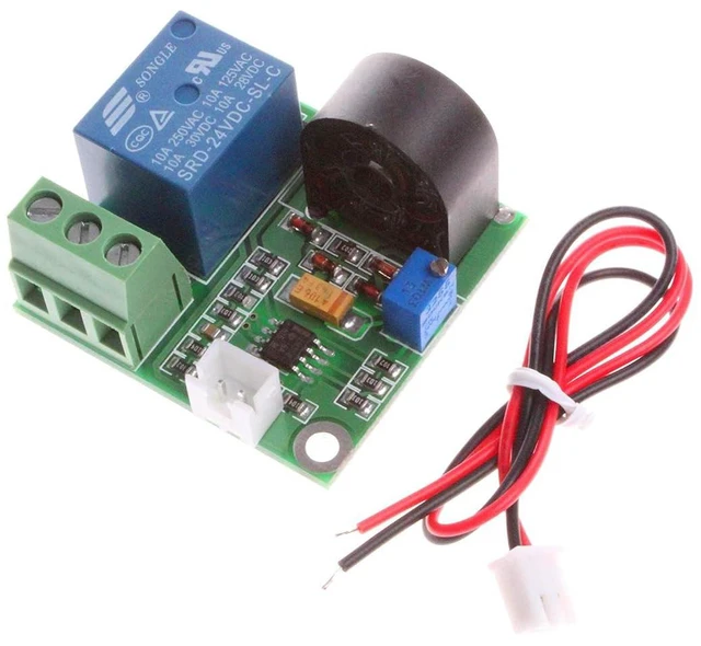 Alt view image 6 of 7 - 0-5A AC Current Detection Sensor Module Switch Output (DC 5V, Green)