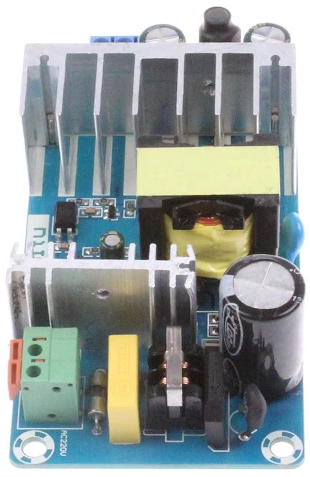 Alt view image 3 of 6 - AC to DC Power Supply Module DC 24V 4A 12V 1A Dual Output AC 120V 100-260V to 24V 12V 100W Industrial Power Module (Dual Output 24V 4A, 12V 1A, Blue)