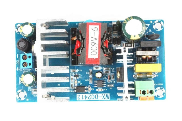 Alt view image 6 of 6 - AC to DC 9V 6A Isolated Power Supply Module AC 120V (110-260V) to DC 9V 6A 54W (Peak 8A) Power Module with Overcurrent Overload Short-Circuit Protection (DC 9V 6A, Blue)