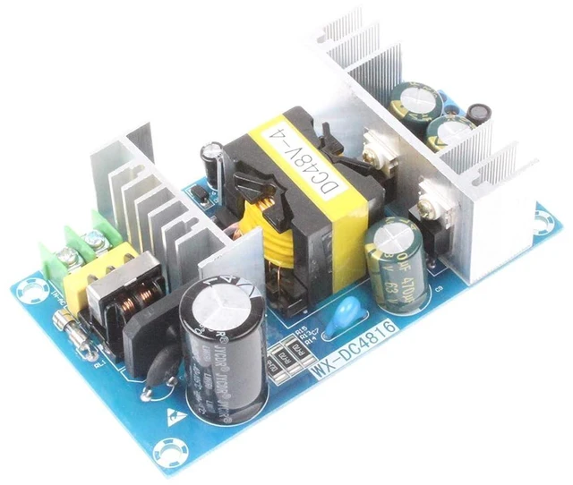 Alt view image 2 of 6 - AC to DC 48V 4A Isolated Power Supply Module AC 120V (100-240V) to 48V 192W Peak 5A 240W Max Power Module with Overcurrent Overload Short-Circuit Protection (DC 48V 4A, Blue)