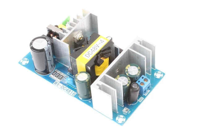 Alt view image 4 of 6 - AC to DC 48V 4A Isolated Power Supply Module AC 120V (100-240V) to 48V 192W Peak 5A 240W Max Power Module with Overcurrent Overload Short-Circuit Protection (DC 48V 4A, Blue)