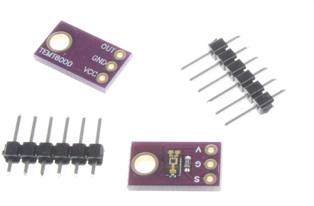 Alt view image 5 of 6 - TEMT6000 Light Sensor Module Ambient Light Sensor Module Analog Light Intensity Module Visible Light Sensor Module Pack of 2