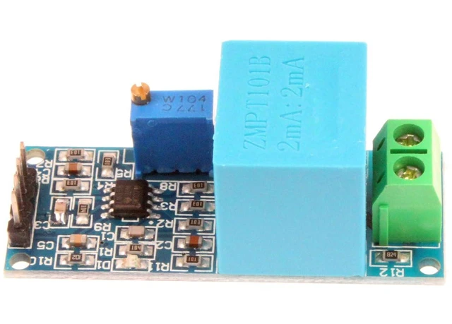 Alt view image 2 of 6 - Voltage Transformer Module Active Single Phase Output Voltage Sensor Module - Measure 0-250V AC Voltage - Output Sine Wave Adjustable
