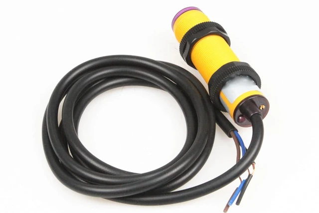 Alt view image 4 of 7 - E3F-DS50C4 Proximity Switch Photoelectric Sensor Switch 50 cm Adjustable Detection Distance Diffuse Reflection Infrared Switch DC 6-36V 3-Wire NPN NO