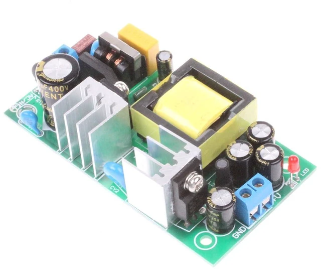 Alt view image 5 of 7 - AC to DC Precision Buck Power Supply Module AC 120V 100V-264V to 12V 2A 2000mA Isolated Step Down DC Module (12V 2A) Green
