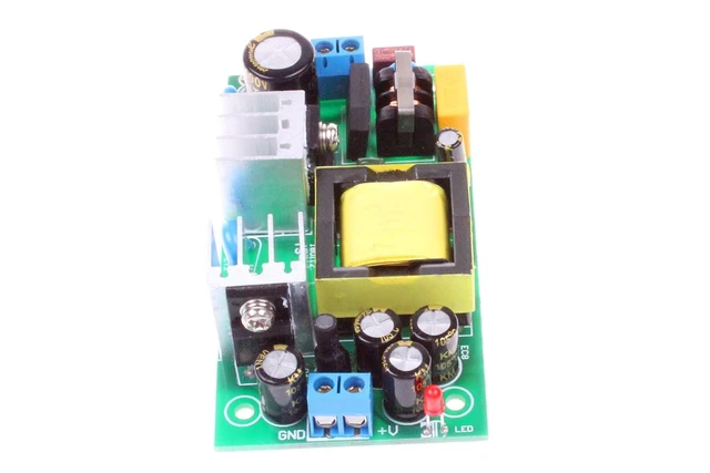 Alt view image 6 of 7 - AC to DC Precision Buck Power Supply Module AC 120V 100V-264V to 12V 2A 2000mA Isolated Step Down DC Module (12V 2A) Green