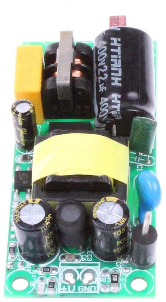 Alt view image 2 of 6 - AC to DC Precision Buck Power Supply Module AC 120V 100V-264V to 12V 1A 1000mA Isolated Step-Down DC Module (12V 1A, Green)