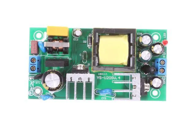 Alt view image 6 of 6 - AC to DC Precision Buck Power Supply Module AC 120V 100V-264V to 5V 3A 3000mA 15W Isolated Step-Down DC Module (5V 3A, Green)