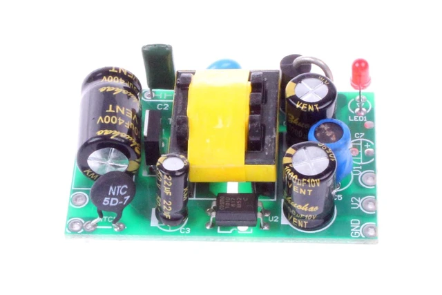 Alt view image 2 of 7 - AC to DC Precision Buck Power Supply Module AC 120V 100V-264V to 5V 1.5A 1500mA Isolated Step Down DC Module (5V 1.5A) Green