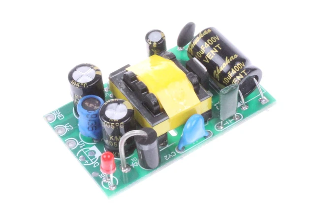 Alt view image 5 of 7 - AC to DC Precision Buck Power Supply Module AC 120V 100V-264V to 5V 1.5A 1500mA Isolated Step Down DC Module (5V 1.5A) Green