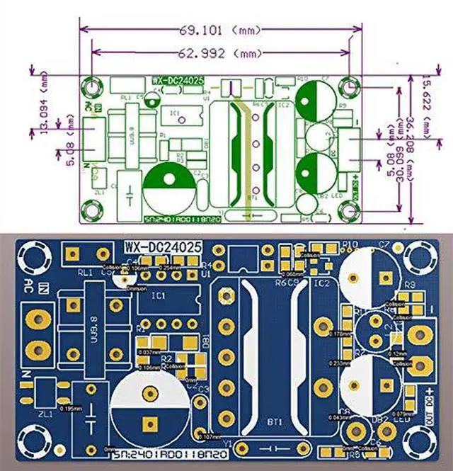 Alt view image 2 of 7 - AC to DC Isolated Power Supply Module AC 120V 100V - 265V to DC 12V 2A 24W Peak 12V 4A 48W Max Power Module with Overvoltage Overload Short-Circuit Protection (12V 2A, Peak 4A)