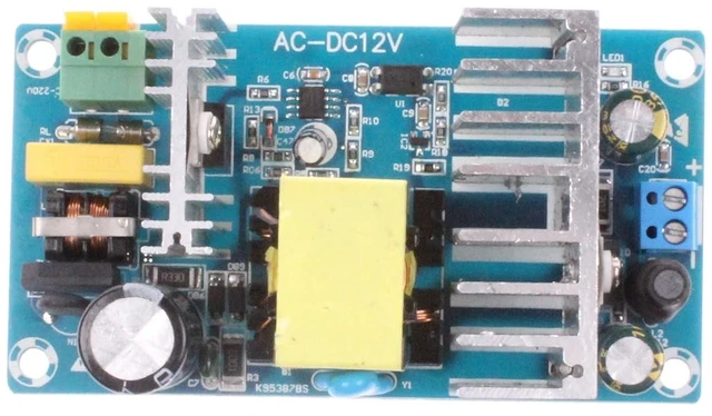 Alt view image 7 of 7 - AC to DC 12V 8A Isolated Power Supply Module AC 120V (85-265V) to 12V 100W Max Power Module with Overcurrent Overload Short-Circuit Protection (12V 8A)