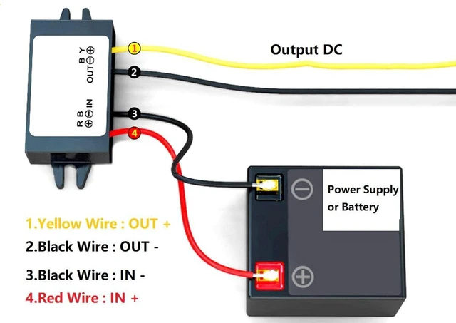 Alt view image 3 of 7 - DC to DC 9V 3A Converter Buck Module 12V 16V 6V-22V Power Converter IP67 Waterproof With Overcurrent Overheat Short-Circuit Undervoltage Protection (Black)