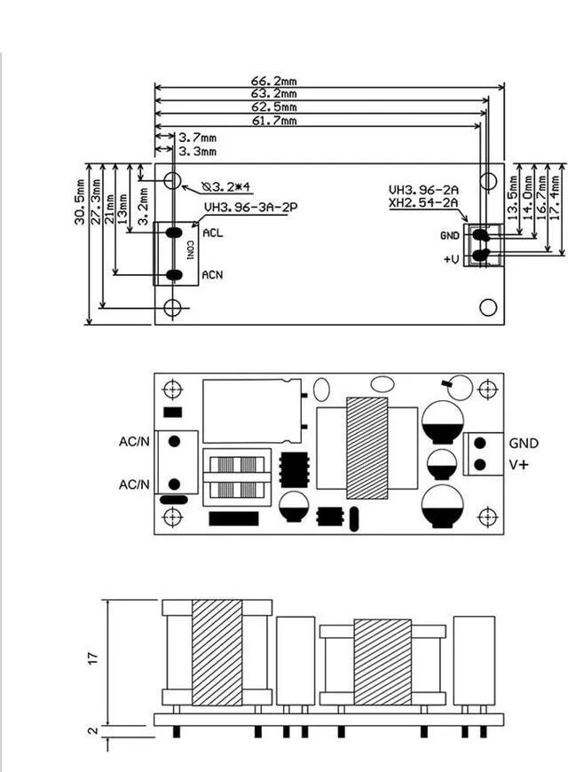 Alt view image 6 of 6 - AC to DC Precision Buck Power Supply Module AC 120V 220V (100V-264V) to 5V 2A 10 Watts with Indicator Light Isolated Step-Down Power Module - Upgraded Version (5V 2A)