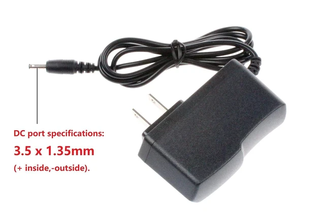 Alt view image 3 of 6 - AC to DC 4.5V 1A 1000mA Adapter Converter AC120V 100-240V to 4.5V Power Supply DC Port 3.5 x1.35mm Wire Length 4.9 ft (Pack of 2)