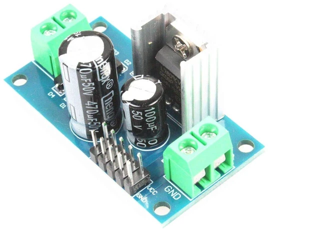 Alt view image 4 of 6 - Three-Terminal Regulator Power Supply Module 1.5A LM7805 5V LM7809 9V LM7812 12V LM7815 15V Regulator Module 3A Rectifier Filter Power Converter (Pack of 2) (DC 09V)