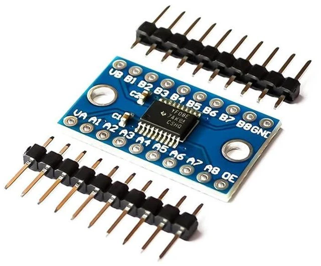 Alt view image 2 of 7 - TXS0108E High Speed Full Duplex 8 Channel Level Conversion Module 3. 3V 5V 8-Bit 8 CH Logic Level Bi-Directional Converter Module (Pack of 10)