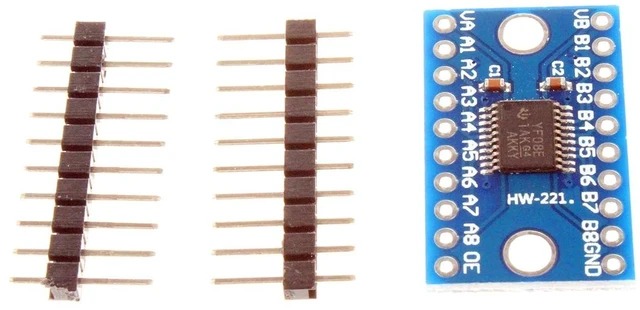 Alt view image 4 of 7 - TXS0108E High Speed Full Duplex 8 Channel Level Conversion Module 3. 3V 5V 8-Bit 8 CH Logic Level Bi-Directional Converter Module (Pack of 10)