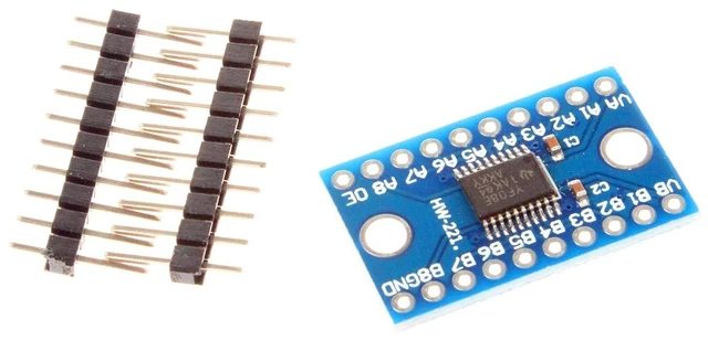 Alt view image 5 of 7 - TXS0108E High Speed Full Duplex 8 Channel Level Conversion Module 3. 3V 5V 8-Bit 8 CH Logic Level Bi-Directional Converter Module (Pack of 10)