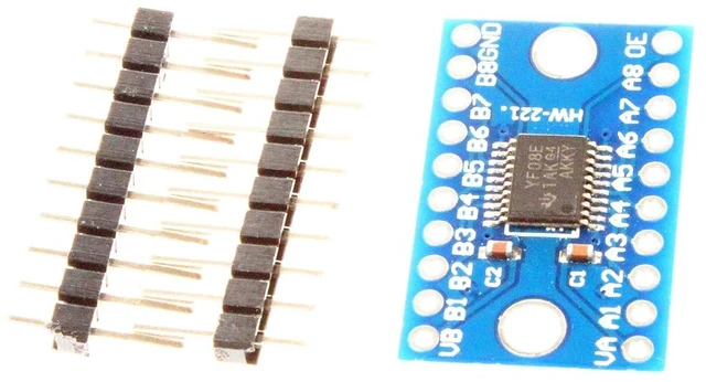 Alt view image 6 of 7 - TXS0108E High Speed Full Duplex 8 Channel Level Conversion Module 3. 3V 5V 8-Bit 8 CH Logic Level Bi-Directional Converter Module (Pack of 10)