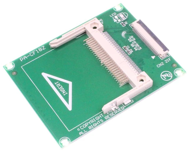 Alt view image 2 of 7 - CF Card to 1.8 inches CE Adapter Compact Flash Memory Disk to 1.8 Inch ZIF Converter - with 2 Cables