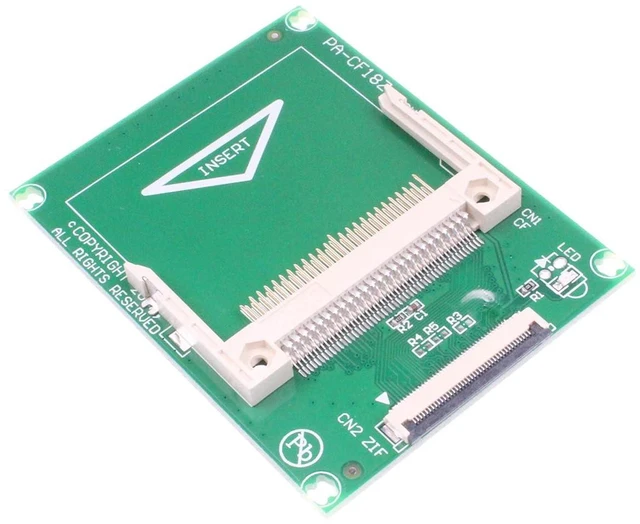 Alt view image 4 of 7 - CF Card to 1.8 inches CE Adapter Compact Flash Memory Disk to 1.8 Inch ZIF Converter - with 2 Cables