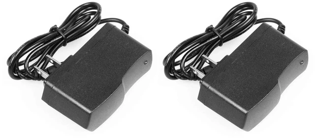 Alt view image 4 of 6 - 3V 1A Power Adapter AC110V 100-240V to DC 3.0 V 3.0W Power Supply Black DC Port 5.5x2.5mm & 2.1mm Cable Length 4.5ft (Pack of 2)