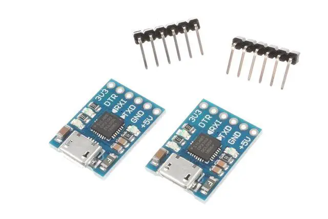 Alt view image 2 of 5 - CP2102 Micro USB to TTL Serial Module UART 6 Pin Serial Converter STC Downloader (Pack of 2)