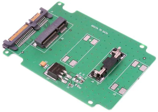 Main image of mSATA to SATA 3.0 Adapter Converter Card 50mm mSATA SSD to 2.5 SATA SSD 15+7 Pin Adapter