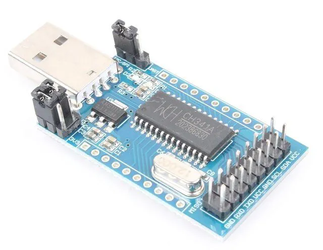 Alt view image 4 of 7 - CH341A USB Serial Port Parallel Port Converter Module USB to UART IIC SPI TTL ISP EPP MEM Parallel Converter Module