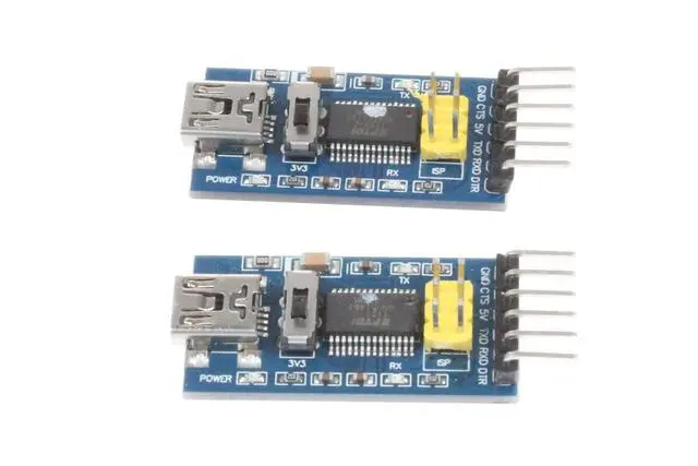 Alt view image 2 of 6 - FT232RL Mini USB to TTL Serial Converter Adapter Module 3.3V 5.5V (Pack of 2)