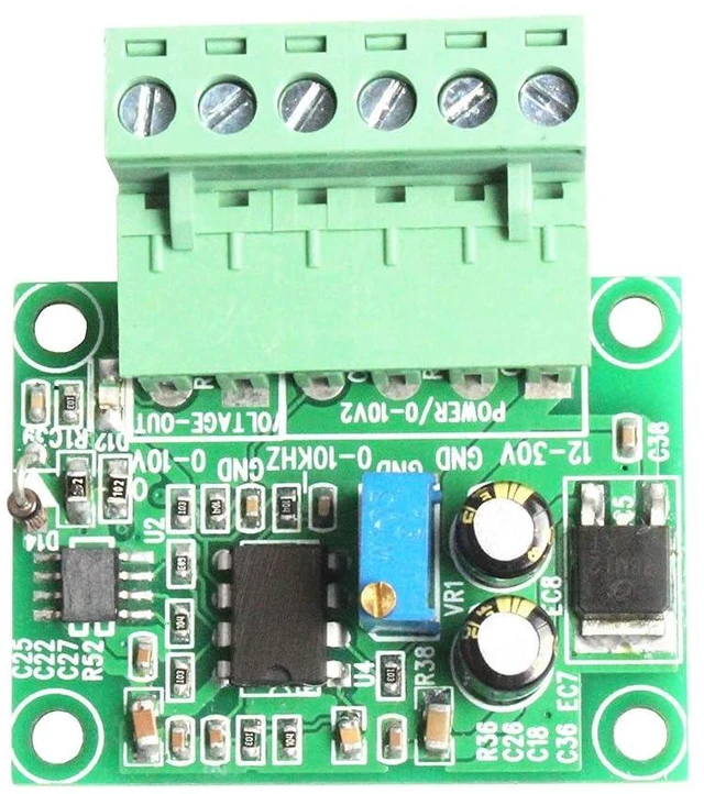 Alt view image 6 of 6 - Frequency to Voltage Converter Module 0Hz-10Khz to 0-5V 0-10V Series Converter Module Digital to Analog Converter Module (0-200Hz to 0-10V)