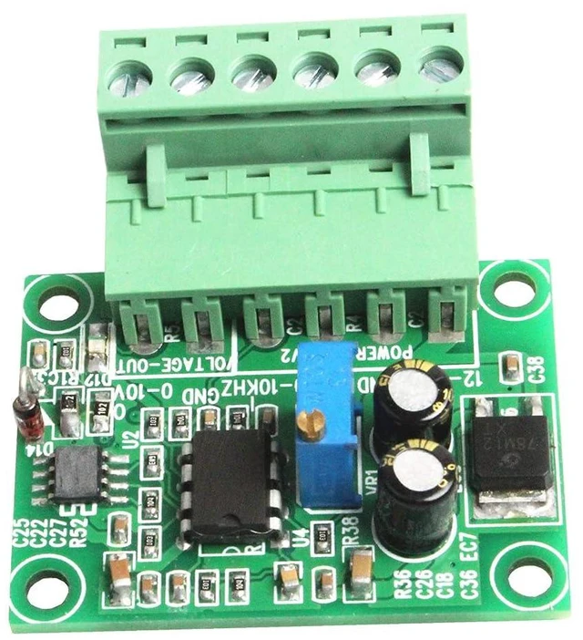 Alt view image 4 of 6 - Frequency to Voltage Converter Module 0Hz-10Khz to 0-5V 0-10V Series Converter Module Digital to Analog Converter Module (0-200Hz to 0-10V)