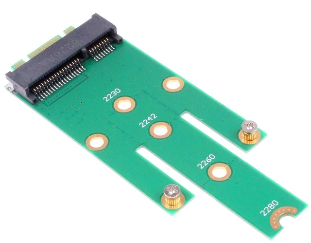 Alt view image 4 of 6 - M.2 NGFF B Key SATA SSD to mSATA Connector Adapter Supports 2230, 2242, 2260, 2280 Type NGFF SSD, Easy Installation, No Driver Required, Supports Any OS