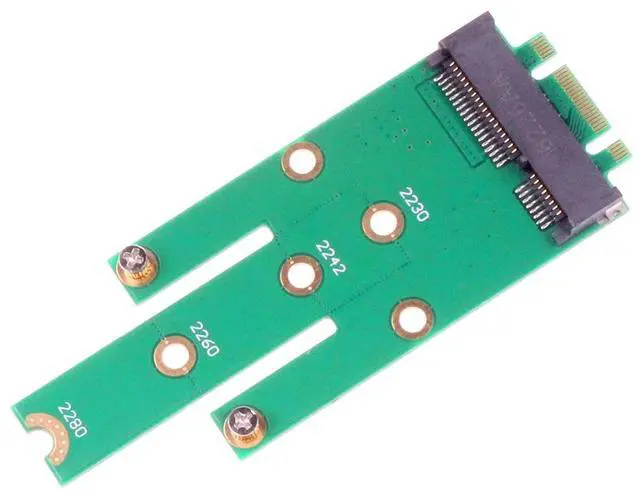 Alt view image 6 of 6 - M.2 NGFF B Key SATA SSD to mSATA Connector Adapter Supports 2230, 2242, 2260, 2280 Type NGFF SSD, Easy Installation, No Driver Required, Supports Any OS