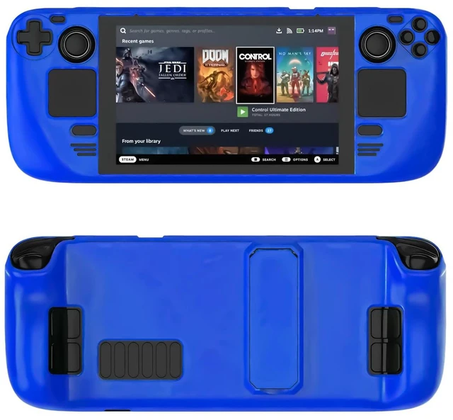 Main image of Steam Deck Case - OLED Case with Kickstand, Drop, Scratch & Dust - Blue