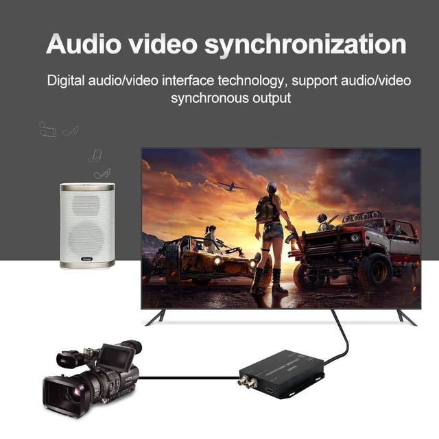 Alt view image 6 of 7 - 1080P SD/3G/HD-SDI to HDMI Converter Support Frequency Conversion Function Broadcast Quality