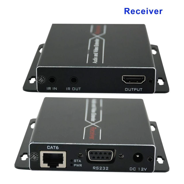 Alt view image 4 of 7 - 4K@30Hz 1080P 3D HD HDMI Network Extender 70m Over CAT6 Cable with PoC, IRRS232,EDID