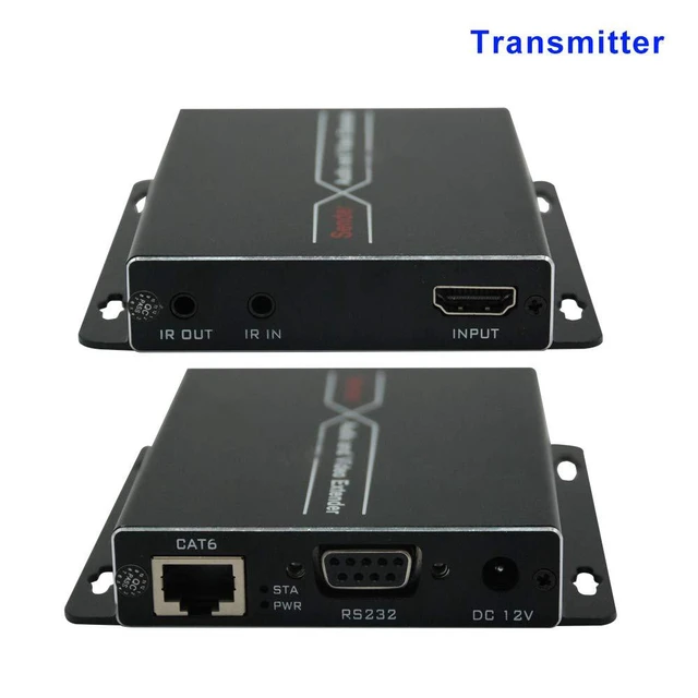 Alt view image 3 of 7 - 4K@30Hz 1080P 3D HD HDMI Network Extender 70m Over CAT6 Cable with PoC, IRRS232,EDID