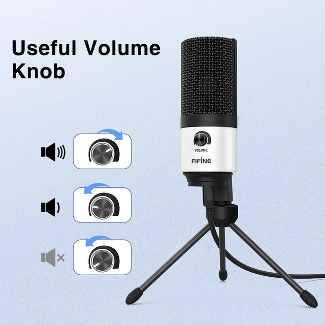 Alt view image 4 of 7 - K669 White USB Desktop Microphone for Recording, Online Meeting