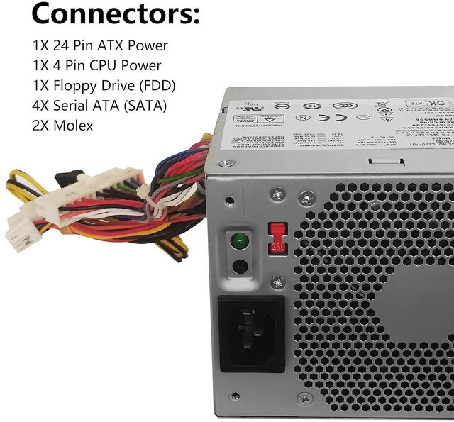 Alt view image 7 of 7 - 305W Power Supply for OptiPlex 360 380 580 745 755 MT