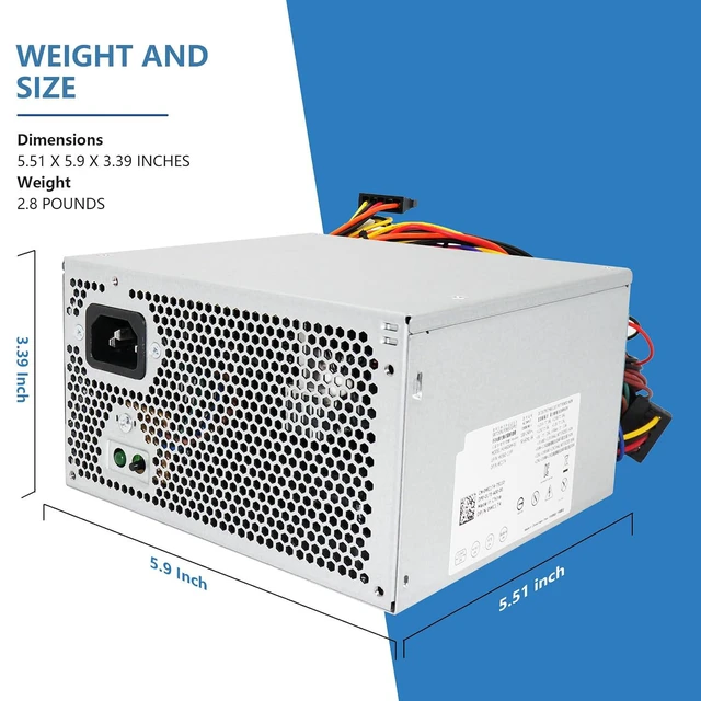 Alt view image 6 of 7 - 460W HU460AM-01 Power Supply for Dell XPS 8900 8910 8920 8930