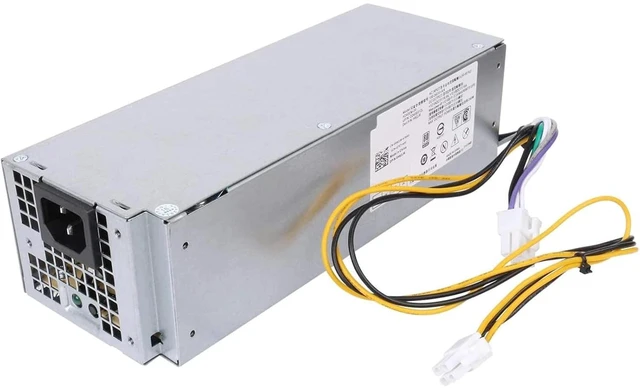 Main image of 240W Power Supply for Dell Inspiron 3650 3656 Optiplex 3040 5040 7040 SFF HU240AM-00 AC240EM-00 L240NM-00 P/N: THRJK 04GTN5 4GTN5 H62JR 2P1RD AC240NM-00 B240NM-00 H62JR 3RK5T HU240NM-00 (8+4p)