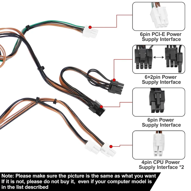 Alt view image 4 of 6 - H500EPM-00 D500EPM-00 500W Power Supply Compatible for Dell PSU