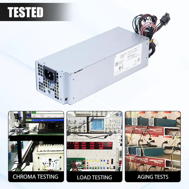 Alt view image 7 of 7 - H360EGM-00 VM8KR 360W Power Supply Compatible with Dell Optiplex 3050 7050 7060 3050MT 7050MT 7060MT Vostro 3668 3669 SFF 0VM8KR D360E001L L360EGM-00 8HKG7 (8Pin+6Pin+4Pin Connector)